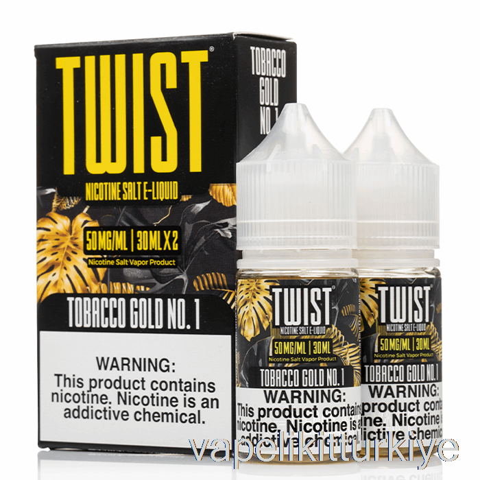 Vape Pen Vape Mate Tütün Altın No. 1 - Büküm Tuzu E-sıvı - 60ml 35mg